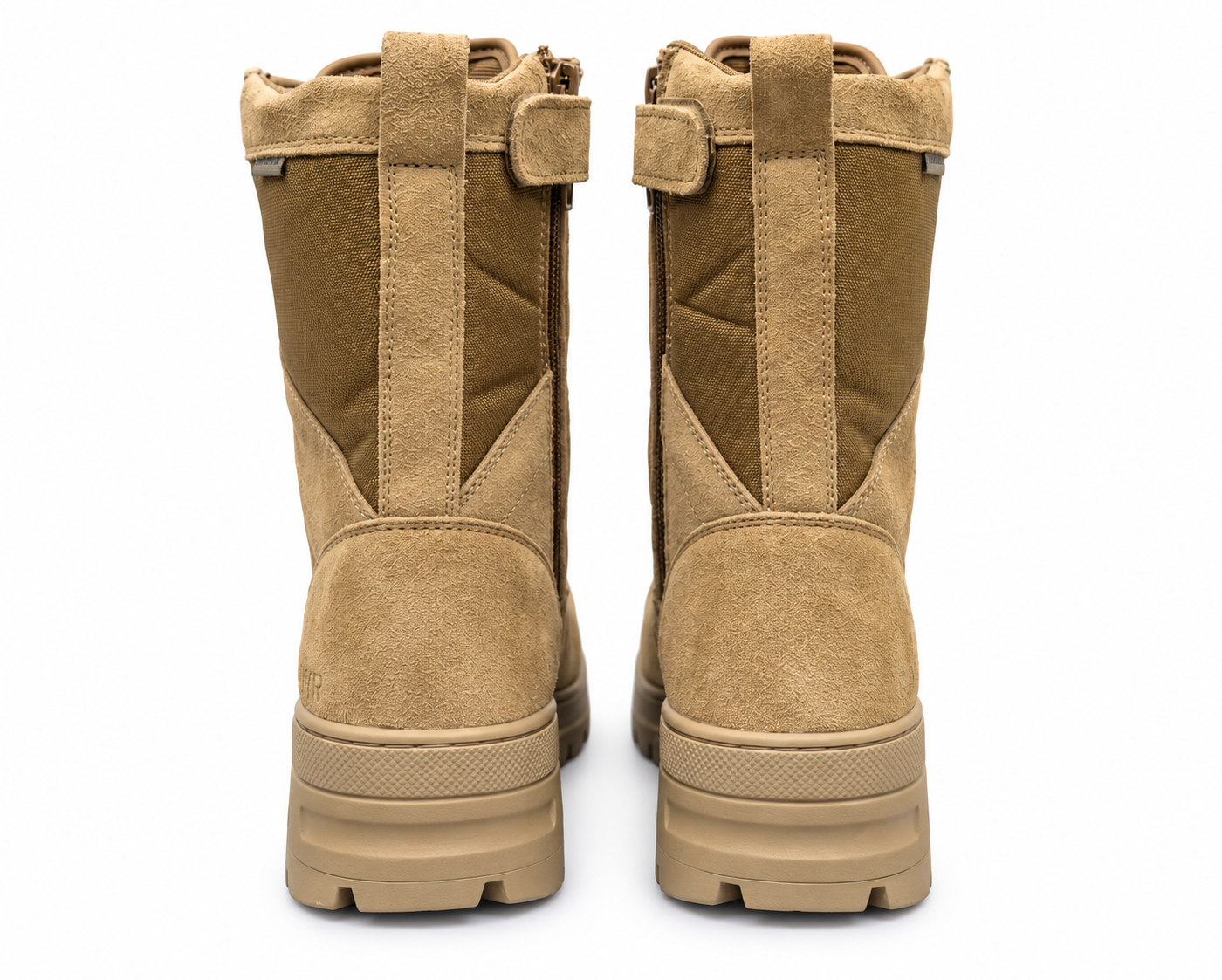 Men's Tactical Jungle Combat Boots Leather Nylon Side Zip Military Rubber Outsole - Image 9